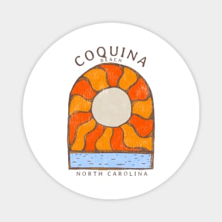 Coquina Beach, NC Summertime Vacationing Burning Sun Magnet